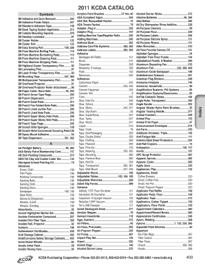 kcda paper catalog