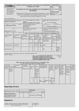 SEC Form 4 Statement of Changes in Beneficial Ownership