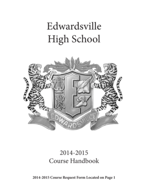 Edwardsville High School 2014-2015 Course Selection Form