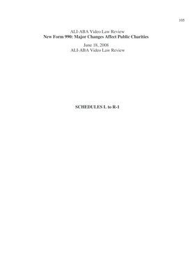 IRS Form 990 Schedule L and M