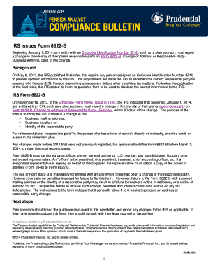 IRS Form 8822-B Change of Address or Responsible Party