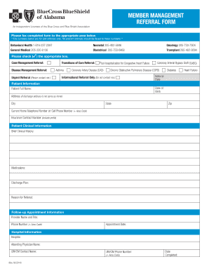 Member Management Referral Form