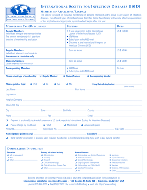 ISID Membership Application Form
