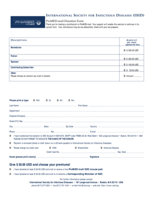 ProMED-mail Donation Form