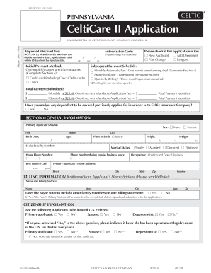 CeltiCare II Application