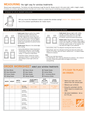 Window Treatment Measurement Guide