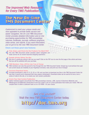 TMS Annual Meeting Registration Form