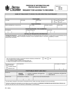 Freedom of Information Request Form