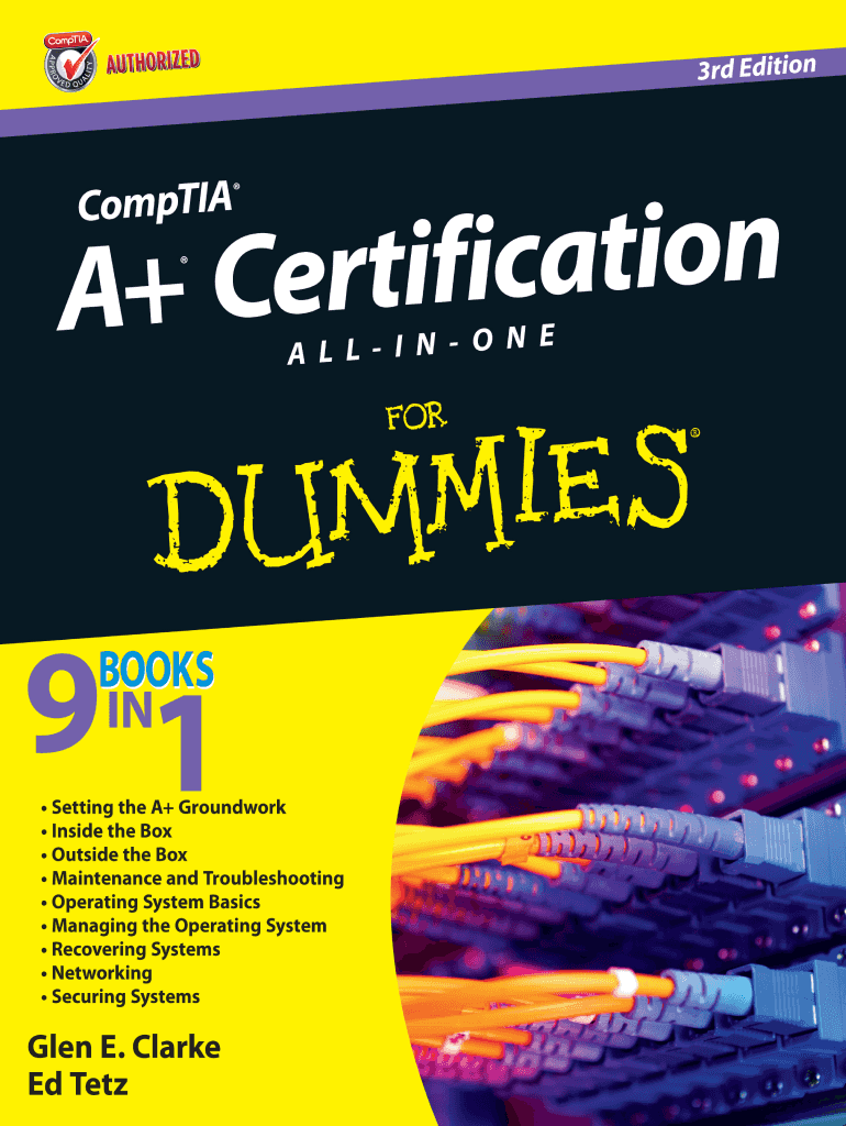 Fillable Online download e-bookshelf CompTIA A+ Certification ALL-IN ...