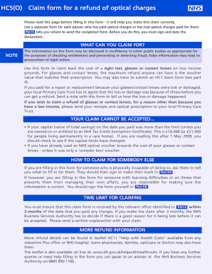 Hc1 form - hc5o