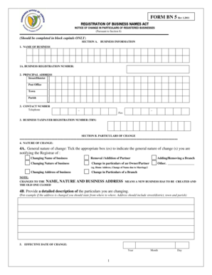 Business Name Change Notice