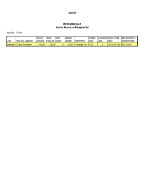 081409 CD MDOT Monthly Report Form - mdot maryland