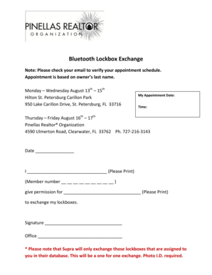 Bluetooth Lockbox Exchange Permission