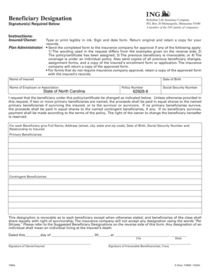 Beneficiary Designation Form