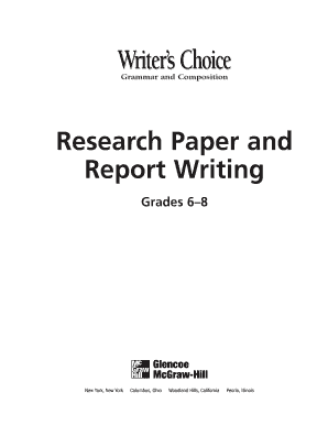How to write a research report step by step pdf Report Writing For Grade 6 Fill Online Printable Fillable Blank Pdffiller