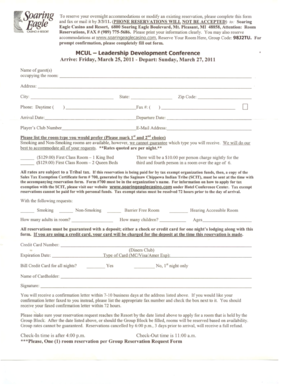 Soaring Eagle Casino Resort Room Reservation Form