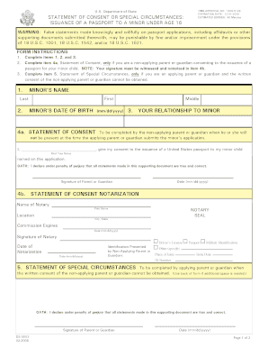 US Passport Application Form