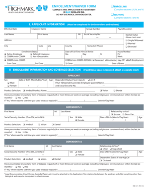 Employee Enrollment/Waiver Form