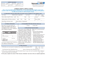 FreedomBlue PFFS Enrollment Application