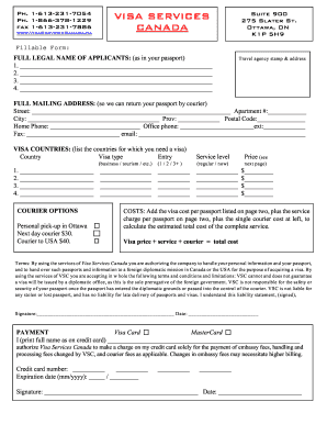 Visa Application Form for Saint Kitts and Nevis