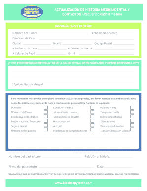 Forms & Financial Policies Pediatric Dentistry & Orthodontics