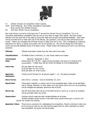 Athletic Directors & Competitive Cheer Coaches From - Michigan ...