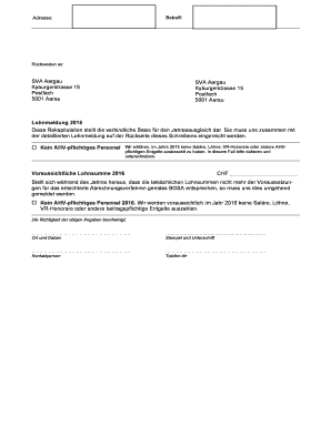 Lohnbescheinigungsformular 2015 Vereinfachtes ... - SVA Aargau