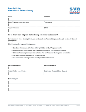 Lohnbeitr ge Gesuch um Ratenzahlung - SVA Aargau