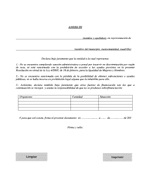 Declaration of Compliance with Anti-Discrimination Laws