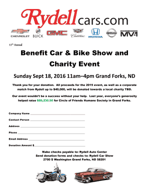 Donation quotes - 11th Annual Benefit Car amp Bike Show and Charity Event