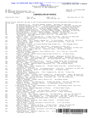 Consultancy bill format in excel - Case: 1411916HJB Doc #: 2578 Filed: 11/18/15 Desc: Imaged Certificate Date Filed: 11/19/2015 Docket #2578 of Notice 11/18/2015 Page 1 of 12 United States Bankruptcy Court District of New Hampshire In re: GT Advanced Technologies, Inc - - -