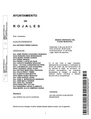 Rojales Market Approval Meeting Minutes