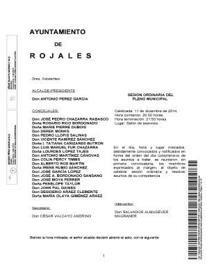 Municipal Meeting Minutes