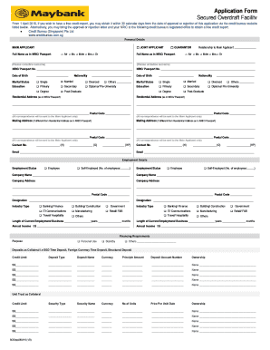 Secured Overdraft App Form - April 2016remove Foreigner