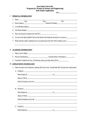 Program for Women in Science and Engineering