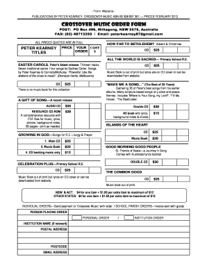 Fillable Online Order Form - Web General Fax Email Print - pdfFiller