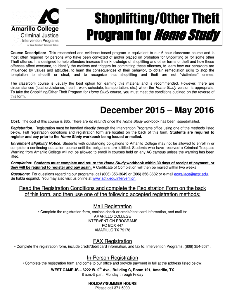 Fillable Online actx Shoplifting/Other Theft actx Fax Email Print