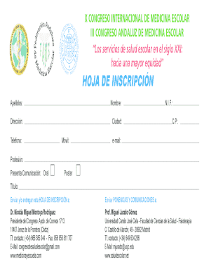 Hoja de Inscripci n - asociaci n iberoamericana de medicina y ...