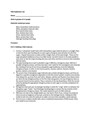 DNA Replication Lab Name - sarahreddcom