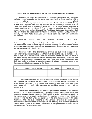 Penneys near me - SPECIMEN OF BOARD RESOLUTION FOR CORPORATE NET BANKING - tnscbank