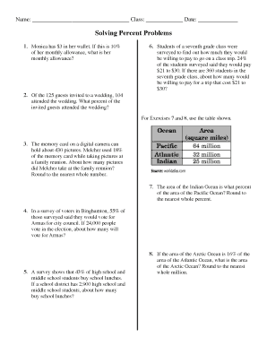 Solving Percent Problems - msmounsey