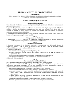 Il regolamento di condominio Art. 1138 c.c.