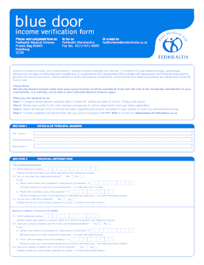 Proof of income letter for self employed - fedhealth income verification form