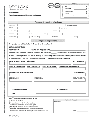 Programa de Incentivos Natalidade - C mara Municipal de Boticas