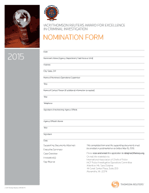 In CRImInAl InvesTIgATIon omnI TI A on f o R m