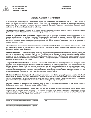 Consent forms template - General Consent to Treatment - btriessencecarebbcomb