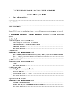 wywiad pielgniarski i zawiadczenie lekarskie co 1.1.2f02