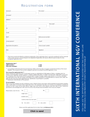 Surname First name SIXTH INTERNATIONAL NGV CONFERENCE