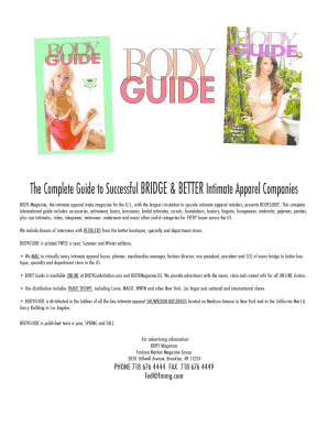 The Complete Guide to Successful BRIDGE ... - Body Guide