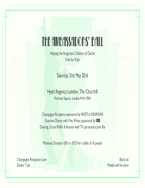 THE AMBASSADORS BALL - Kids for Kids - kidsforkids org